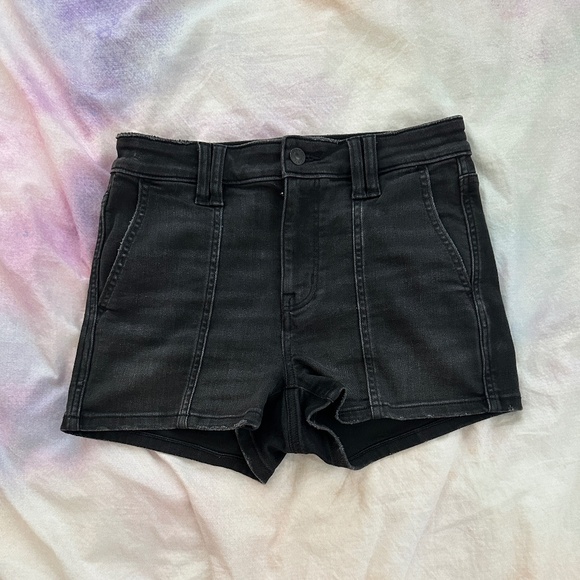 American Eagle  Next Level Super High-Waisted Denim Short Short - Picture 3 of 4